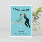 Abbildung Skaten Einladung (Stehend Vorderseite)