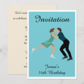 Abbildung Skaten Einladung (Vorne/Hinten)