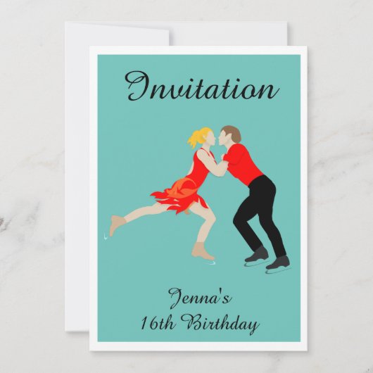 Abbildung Skaten Einladung (Vorderseite)