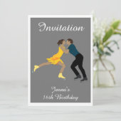 Abbildung Skaten Einladung (Stehend Vorderseite)