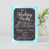 Abbildung Skaten Einladung zum Geburtstag (Stehend Vorderseite)