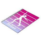 "Abbildung Skaten", eis-Skaten-individuelle Name Notizblock (Linke Seite)