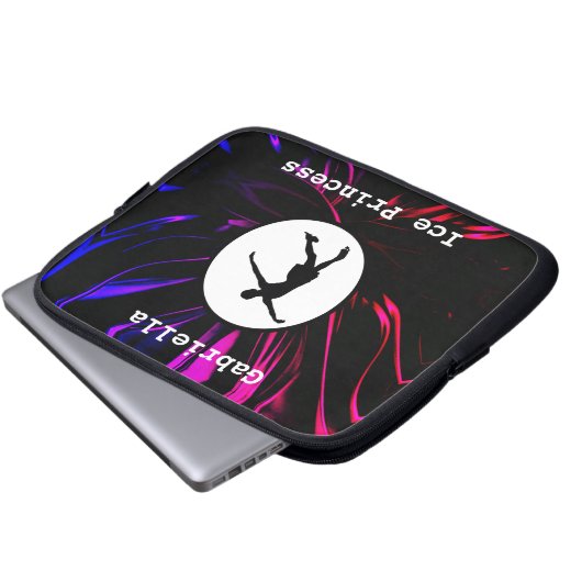 Abbildung Skaten "Eisdruckmaschine" Personalisiert Laptopschutzhülle (Vorne Knopf)