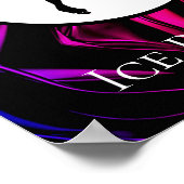 Abbildung Skaten "Eisdruckmaschine" Personalisiert Poster (Ecke)