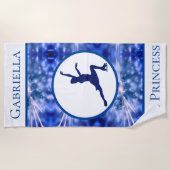 Abbildung Skaten "Eisdruckmaschine" Personalisiert Strandtuch (Vorderseite)