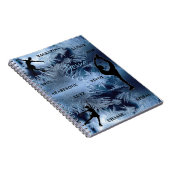 Abbildung Skaten Frozen Typografie-Notebook mit Na Notizblock (Rechte Seite)