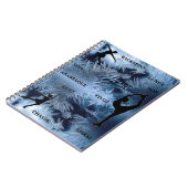 Abbildung Skaten Frozen Typografie-Notebook mit Na Notizblock (Linke Seite)