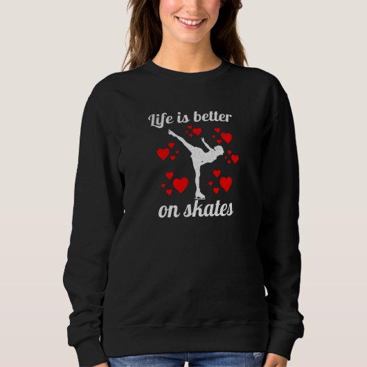 Abbildung Skaten-Geschenke für Girls Ice Abbildung Sweatshirt (Vorderseite)