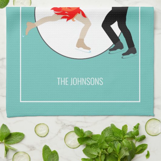 Abbildung Skaten Geschirrtuch (Gefaltet)