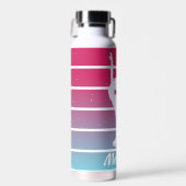 Abbildung Skaten Girl - Anpassungsname Trinkflasche (Vorne)