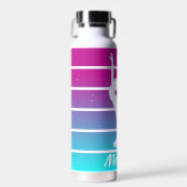 Abbildung Skaten Girl - Anpassungsname Trinkflasche (Vorne)