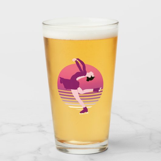 Abbildung Skaten Girl - Art Ice Dancing Glas (Vorne (Gefüllt))