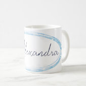 Abbildung Skaten Girl Individuelle Name Kaffeetasse (VorderseiteRechts)