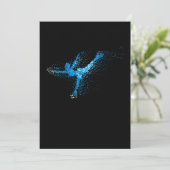 Abbildung Skaten Girl Wintersportgeschenk Einladung (Stehend Vorderseite)