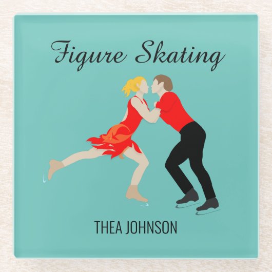 Abbildung Skaten Glasuntersetzer (Vorderseite)