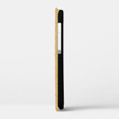 "Abbildung Skaten" Gold Glitzer individuelle Name Case-Mate iPhone Hülle (Rückseite / Links)