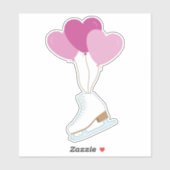 Abbildung Skaten Happy Birthday Balloons Aufkleber (Blatt)