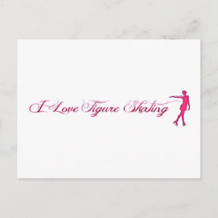Abbildung Skaten (I Liebe) Rosa/Lila Skater Postkarte