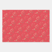 Abbildung Skaten "I Liebe Skaten" Geschenkpapier Set (Vorderseite 3)