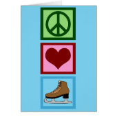 Abbildung Skaten-Ice-Skate-Karte der Peace Liebe (Vorne)