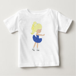 Abbildung Skaten, Ice-Skaten-Girl, Blonde-Haar Baby T-shirt