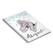 Abbildung Skaten Ice Skaten Skate individuelle Nam Notizblock (Rechte Seite)