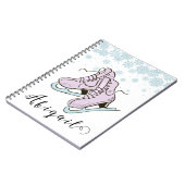 Abbildung Skaten Ice Skaten Skate individuelle Nam Notizblock (Linke Seite)