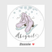 Abbildung Skaten Individuelle Name Vynil Aufkleber (Blatt)