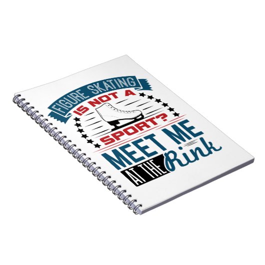 Abbildung Skaten Kein Sport trifft mich am Rink Notizblock (Rechte Seite)
