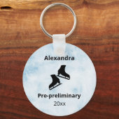 Abbildung Skaten-Level-Test Jahr blauer Schlüssela Schlüsselanhänger (Vorderseite)