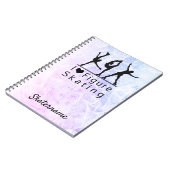 Abbildung Skaten Notebook: Rosa bis blau I Herz Notizblock (Linke Seite)