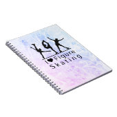 Abbildung Skaten Notebook: Rosa bis blau Notizblock (Rechte Seite)