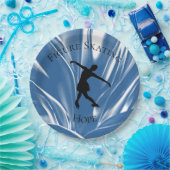 Abbildung Skaten-Party-Papiertafel mit Namen Pappteller (Party)