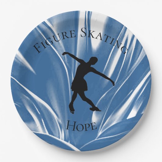 Abbildung Skaten-Party-Papiertafel mit Namen Pappteller (Vorderseite)