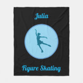 Abbildung Skaten Personalisiert Fleece Blankon (Vorderseite)