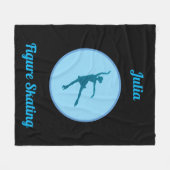 Abbildung Skaten Personalisiert Fleece Blankon (Vorderseite (Horizontal))