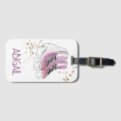 "Abbildung Skaten" personalisiert Gepäckanhänger (Vorderseite (Horizontal))