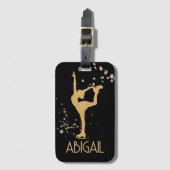 "Abbildung Skaten" personalisiert Gepäckanhänger (Vorderseite Vertikal)