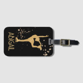 "Abbildung Skaten" personalisiert Gepäckanhänger (Vorderseite (Horizontal))