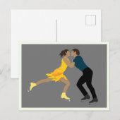 Abbildung Skaten Postkarte (Vorne/Hinten)