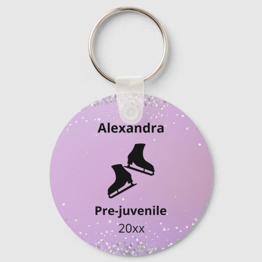 Abbildung Skaten-Prüfstand Jahr rosa Schlüsselanhä Schlüsselanhänger (Vorderseite)