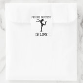 Abbildung Skaten Quadratischer Aufkleber (Tasche)