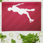 Abbildung Skaten: Rot, Weiß und Blau Küchentuch (Gefaltet)