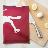 Abbildung Skaten: Rot, Weiß und Blau Küchentuch (Viertel Falte)