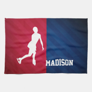 Abbildung Skaten: Rot, Weiß und Blau Küchentuch