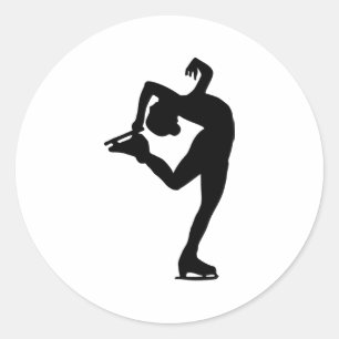 Abbildung Skaten Runder Aufkleber