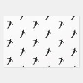 Abbildung Skaten Silhouette Packpapier Set von 3 Geschenkpapier Set (Vorderseite 3)