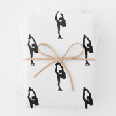 Abbildung Skaten Silhouette Packpapier Set von 3 Geschenkpapier Set (Beispiel)