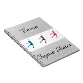 Abbildung Skaten Silver Sparkle Notizblock (Rechte Seite)