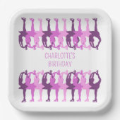 Abbildung Skaten synchronisierte Gruppe Personalis Pappteller (Vorderseite)